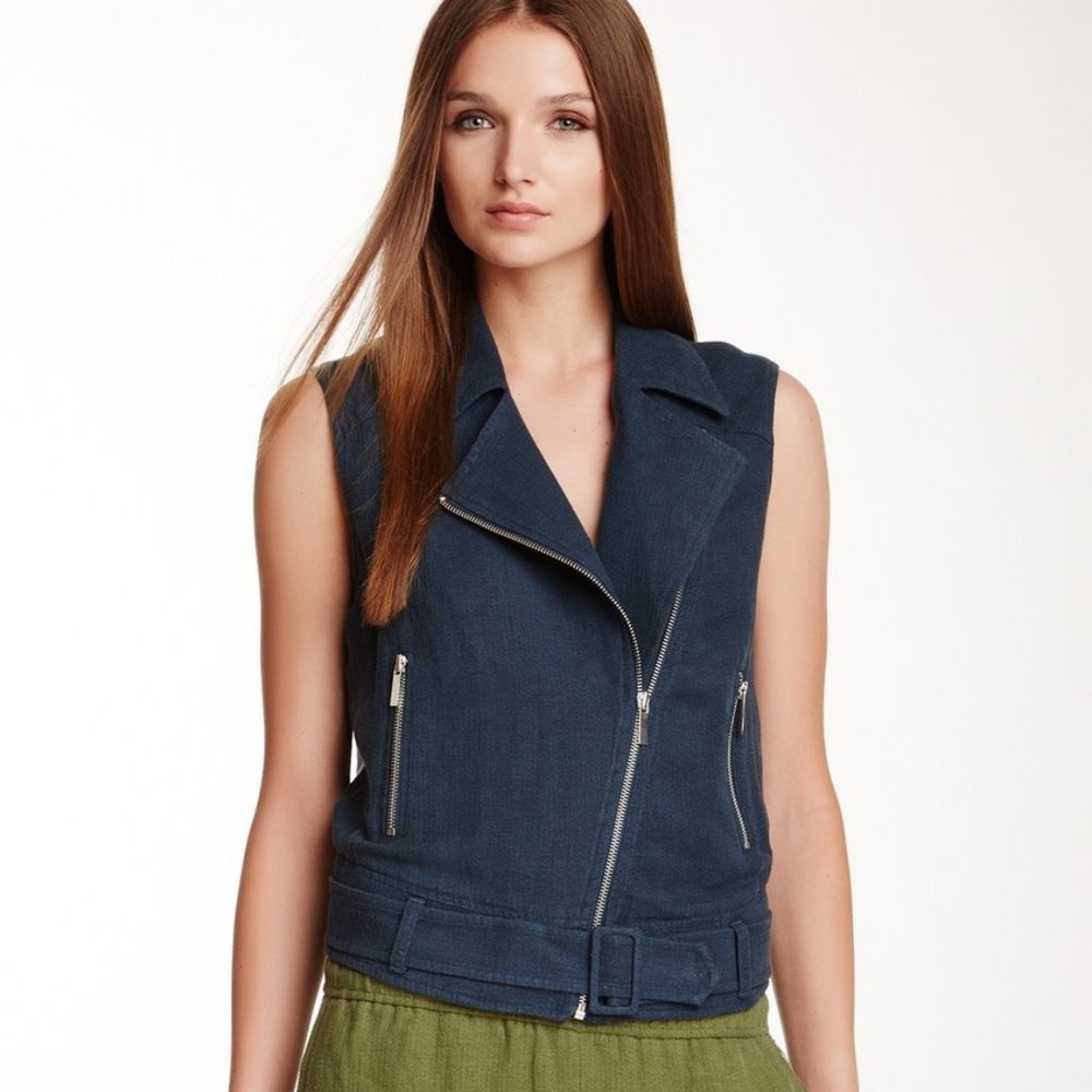 Elizabeth & James Belted Biker Vest